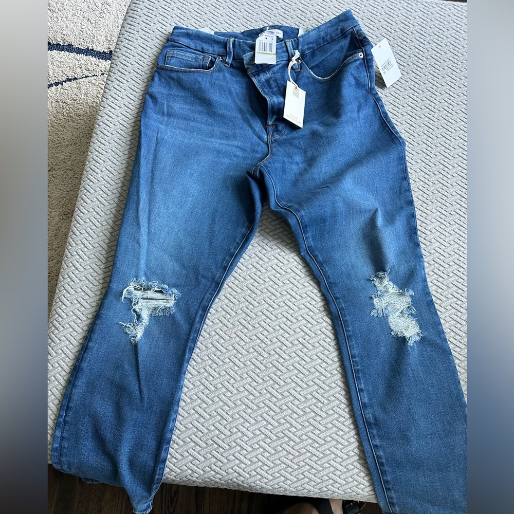 Good american. Good legs Crop fray. Size 14.